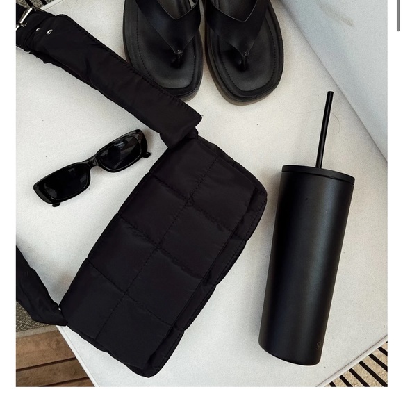 Starlow Handbags - Crossbody Black Nylon Bag